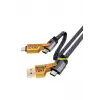 4in1 PD 65 Watt Type-C/27 Watt iPhone Halat Örgü Kırılmaz Uç 1MT Hızlı Şarj ve Data Kablosu fp98