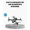 4K Kamera Özellikli Katlanabilir Drone Wi-Fi ve Yükseklik Sabitlemeli