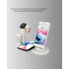 4’lü Kablosuz Şarj Standı iPhone Watch ve AirPods Çoklu Şarjlı