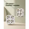 4’lü Priz Çoğaltıcı 2 Adet Set Kablosuz Duvar Tipi Priz Çoklayıcı Adaptör