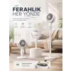 5 Kademeli Hız Ayarıyla Güçlü Hava Akışlı Dikey Vantilatör