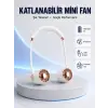 5 Kanatlı Sessiz Mini Fan 3 Vitesli Katlanabilir Asılabilir