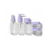 5 Parça Şeffaf Seyahat Kozmetik Seti 30 ml