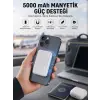 5000 Mah İOS Uyumlu Magsafe Kablosuz Şarj Hızlı Şarj Desteği