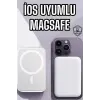 5000 Mah İOS Uyumlu Magsafe Kablosuz Şarj Hızlı Şarj Desteği