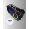 500mAh Bataryalı Bluetooth 5.4  İnterkom LED Ekranlı FM Destekli