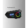 500mAh Bataryalı Bluetooth 5.4  İnterkom LED Ekranlı FM Destekli