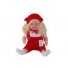 5214 60 CM TRİKOLU TULUMLU SAÇLI BÜYÜK BEBEK