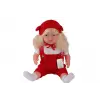 5214 60 CM TRİKOLU TULUMLU SAÇLI BÜYÜK BEBEK