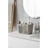 6lı Gri Çok Amaçlı Organizer Sepet Kulplu Mutfak Banyo Saklama Seti