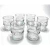 6lı Kurukafa Şeffaf Cam Shot Bardağı Seti 6x5 cm