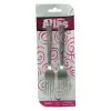 6 Parça  Metal Tatlı Çatalı Bx40