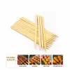 60 Adet Ahşap Geniş Çöp Şiş - Adana Kebap Şişi - 25 cm