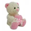 62915 35 CM KALBİ KURDELELİ PELUŞ AYI -HLY