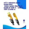 65W 4ü 1 Arada Çoklu Şarj Kablosu – USB-C, USB-A, Lightning, Veri ve Şarj Desteği