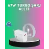 67 Watt Güçlü Turbo Şarj Aleti Samsung Note 10 Note 20 Uyumlu