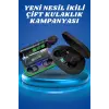 İkili Bluetooth Kulaklık Dijital Göstergeli Uzun Pil Ömrü Yüksek Ses Kaliteli