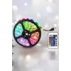 Yeni Nesil RGB Işıklı 10Metre Şerit Led Kumandalı Şarj Edilebilir