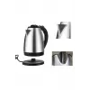 Kettle Su Isıtıcı C F Priz Uyumlu 220 - 240 V Paslanmaz Çelik Kablolu