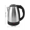 Kettle Su Isıtıcı C F Priz Uyumlu 220 - 240 V Paslanmaz Çelik Kablolu