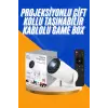 Projeksiyon Cihazı Video Oyun Konsolu 8 GB Hafıza LCD Ekran Kumandalı