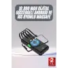 Kablosuz Çoklu Şarj Girişli 10.000 Mah Kablolu Powerbank Taşınabilir