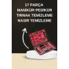 Elektrikli Manikür Pedikür Seti İkili Set 17 Parça Tırnak Bakımı Nasır Temizleme Tırnak Şekillendirme