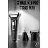 3 Başlıklı Kulak Ve Burun Tıraş Makinesi Erkeklere Özel