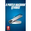 8 Port Çoklayıcı Macbook Ile Uyumlu Çoğaltıcı Type-C dönüştürücü TF SD kart