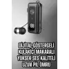 Makaralı Bluetooth Kulaklık Kulak İçi Dijital Göstergeli Yüksek Ses Kaliteli