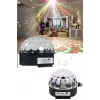 Küre Disko Topu Müzik Çalar Renkli Lazer Işıklı Bluetooth Disko Parti Işığı Kumandalı
