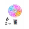 10M Şerit Led İç Mekan Renkli Rgb Şerit Led Kumandalı