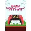 520 Retro Oyunlu El Konsolu Atari Oyun Konsolu Taşınabilir