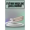 Saç Şekillendirici Wag Maşa Üçlü Yüksek Isı Ayarlı Seramik Kaplama