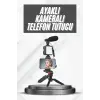 Telefon Tutucu Mikrofonlu Işıklı Youtuber Video Kayıt