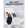 7 Kordonlu Akıllı Saat Ve Yeni Nesil Kulaklık Dokunmatik Ekran Android ve İOS Uyumlu