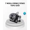 7 Renk Modlu Müzik Sensörlü Disko Topu – LED Işıklı Parti Aydınlatması