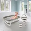 7273 KATLANABİLİR ÜÇLÜ BEBEK BANYO SETİ STONE GRİ