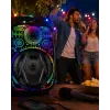 8 İnç Taşınabilir Karaoke Hoparlör Mikrofonlu RGB Işıklı Bluetooth Speaker