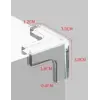 8 li Set Silikon Şeffaf Masa Kenarı Koruma Aparatı