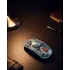 800 1600 DPI Ayarlanabilir Mavi Kablosuz Mouse Pilli