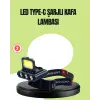 800 Lumen Çok Fonksiyonlu LED Kafa Lambası Type C Şarjlı