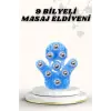 9 Bilyeli Masaj Eldiveni Giyilebilir Plastik Vücut Sıkılaştırıcı