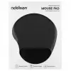 ADDISON 300521 250x197x5mm Bileklik Destekli Mouse Pad (Siyah)(1923)