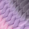 Afrika Örgülük Ombreli Sen  100 Gr. / Soft Gri / Lila / Pembe