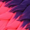 Afrika Örgüsü Ve Rasta İçin Sen Ombreli  / Mor / Neon Pembe