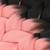 Afrika Örgüsü Ve Rasta İçin Sen Ombreli  / Siyah / Pudra Pembe