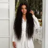 Afro Daa Fiber Sen Tül Peruk / Koyu Kestane