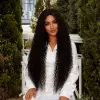 Afro Daa Fiber Sen Tül Peruk / Koyu Kestane
