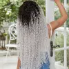 Afro Daa Fiber Sen Tül Peruk / Siyah / Gri Ombreli